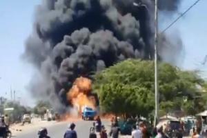 Impresionantes imágenes de explosión en estación de gasolina en La Guajira