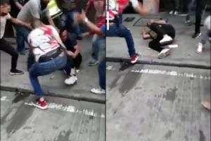 Golpiza a ladrón en Cali