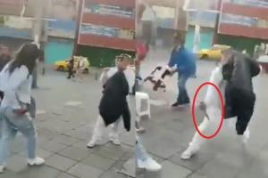 Pelea de ñeros en el centro de Bogotá 