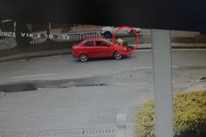 Policía agredido por conductor en Bogotá