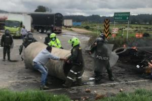 Protestas en Facatativá, en Cundinamarca