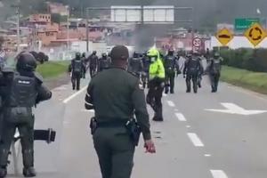 Protesta en Facatativá
