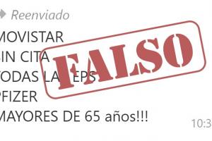 Falsos anuncio de vacunación
