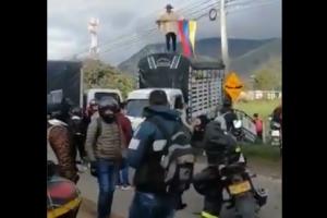 Bloqueos en Cundinamarca 