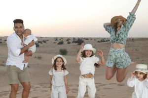 Falcao, Lorelei y sus hijos