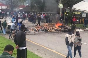 Bloqueos en  Sesquilé – Gachancipá