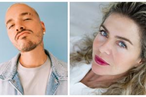 J Balvin y Margarita Rosa de Francisco