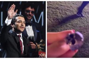 Nodal perdió un anillo cuando saludó a fans
