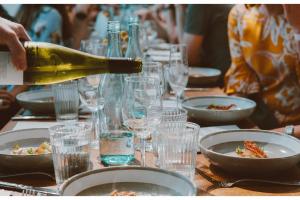 Bebidas para la cena navideña