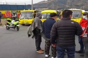 Conductores bloquean vías de Usme 