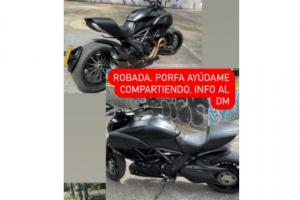 Moto recuperada por la Policía de Bogotá 