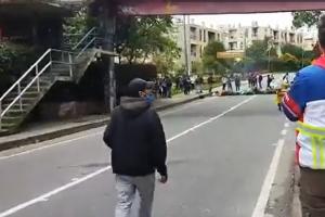 Protestas de estudiantes de la Distrital 