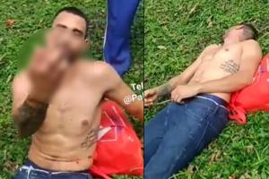 A ladrón lo cogieron robando, insultó a los que lo agarraron y terminó noqueado