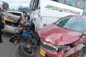 Accidente en vía Funza - Siberia