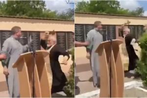 Sacerdote agarró a golpes a otro padre con un crucifijo 