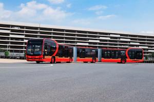 Bus eléctrico más largo del mundo está en Bogotá