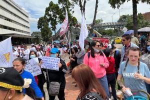 La manifestación fue pacífica.