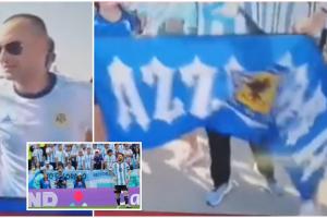Hinchas de Millos se vistieron de argentinos en Qatar y se fueron con lágrimas del debut