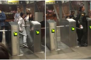 policías colándose en Transmilenio como muchos ciudadanos