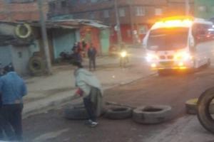 Manifestaciones en el sur de Bogotá 