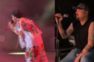 Pepe Aguilar canta coros de Ángela Aguilar a escondidas 