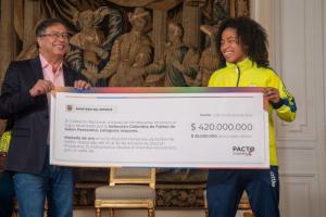 Premio a la Selección Colombia Femenina de Fútbol de salón