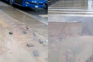 Tubo roto en Suba deja sin agua a los habitantes 