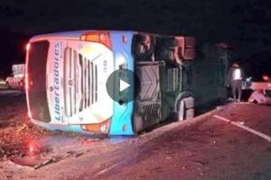 Accidente de bus que cubría ruta Bogotá - Yopal 