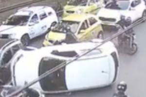 Conductor persiguió a ladrones