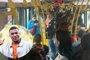 Mbappé en TransMilenio 
