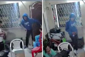 Aterrador robo a familia que estaba en la sala de su casa