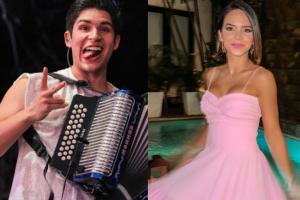 Mafe Romero y el acordeonista Ruben Lanao