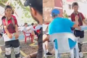 Niño 'genio' que vende dulces para ayudar a su familia