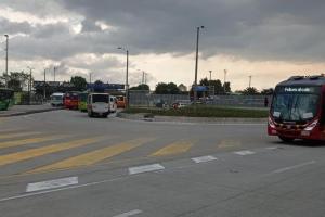 Troncal Transmilenio en la Calle 80