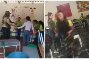  Disidencias Farc se tomaron un colegio en Antioquia: hasta bailaron con los estudiantes