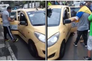 Taxistas no dejan trabajar a colegas durante el paro: gritan al pasajero para que no pague