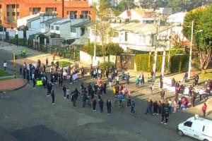 Manifestación en la Carrera Séptima 