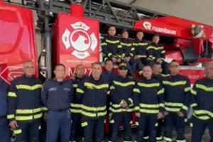 Plantón de bomberos 