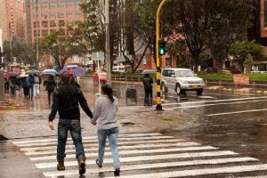 Peatones en Bogotá 