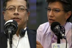 Gustavo Petro y Claudia López. 