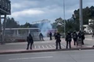 Protestas de estudiantes en Calle 26