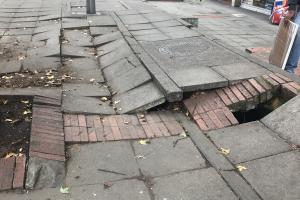 Distrito arreglará las baldosas en calles de Bogotá 