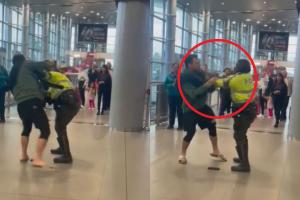 Pasajero extranjero agredió a Policía en el Aeropuerto El Dorado 