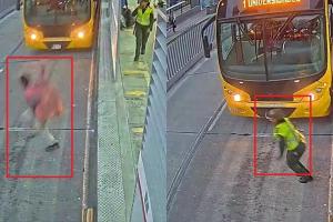 Patrullera persiguió a ladrón en Transmilenio 