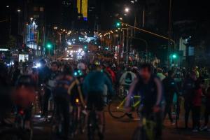 Ciclo vía Nocturna Bogotá