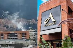 Incendio cerca al Centro Comercial Andino