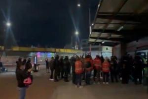 Manifestación estación Ricaute