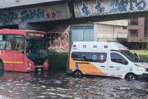Inundaciones por aguaceros en Bogotá