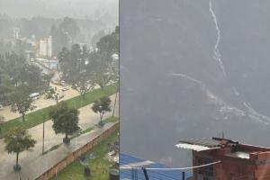 Lluvias en Bogotá habría generado un río
