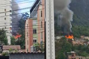 Grave incendio en vivienda en Bogotá